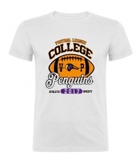 Camiseta College Blanca